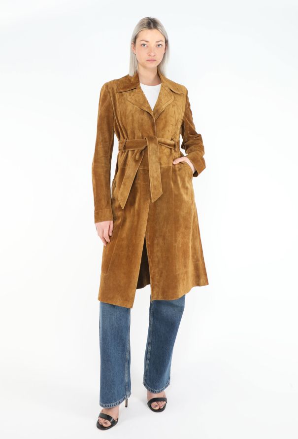 Céline 2014 Suede Belted Trench - 1