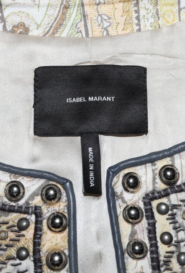 Isabel Marant S/S 2013 Hand-Embroidered 'Johnson' Jacket - 6 Isabel Marant S/S 2013 Hand-Embroidered 'Johnson' Jacket - 6