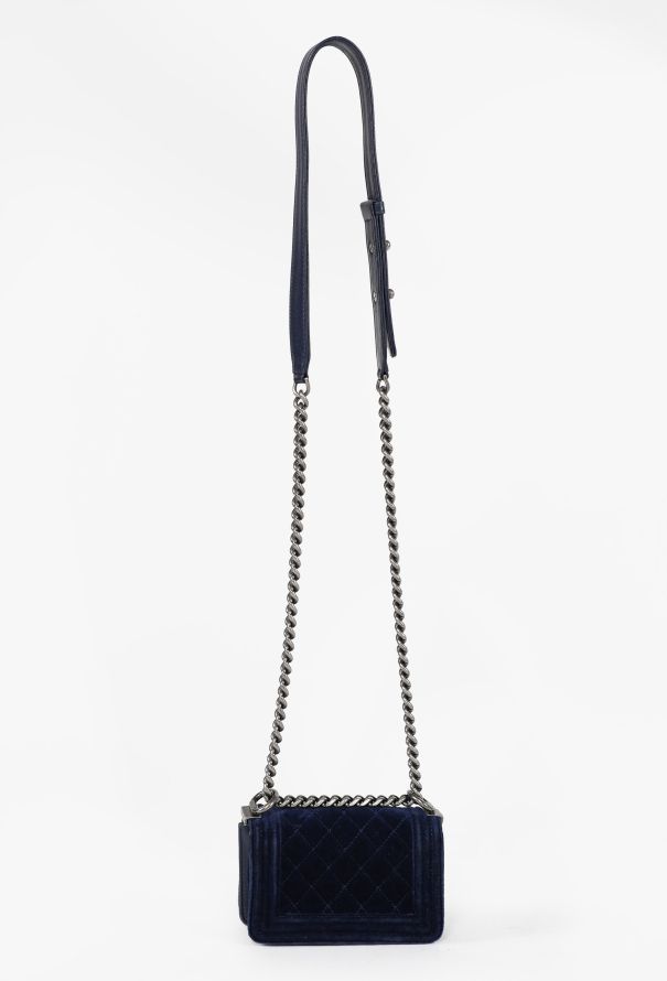 Chanel Quilted Velvet Mini Boy Bag, F/W 2012 - 5