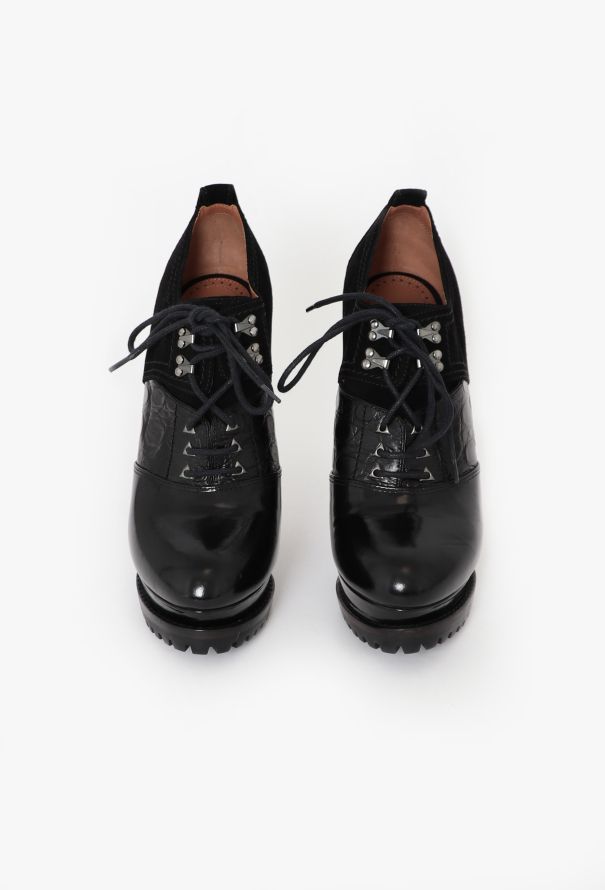 Alaïa Textured Leather Platform Boots - 3 Alaïa Textured Leather Platform Boots - 3