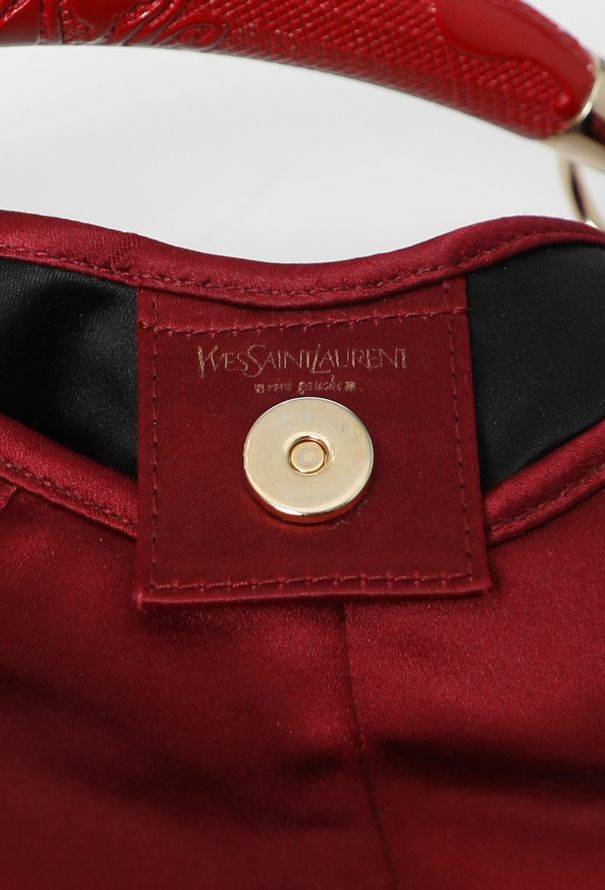 Saint Laurent Early 2000s Crepe Satin Mini Mombasa Bag - 12