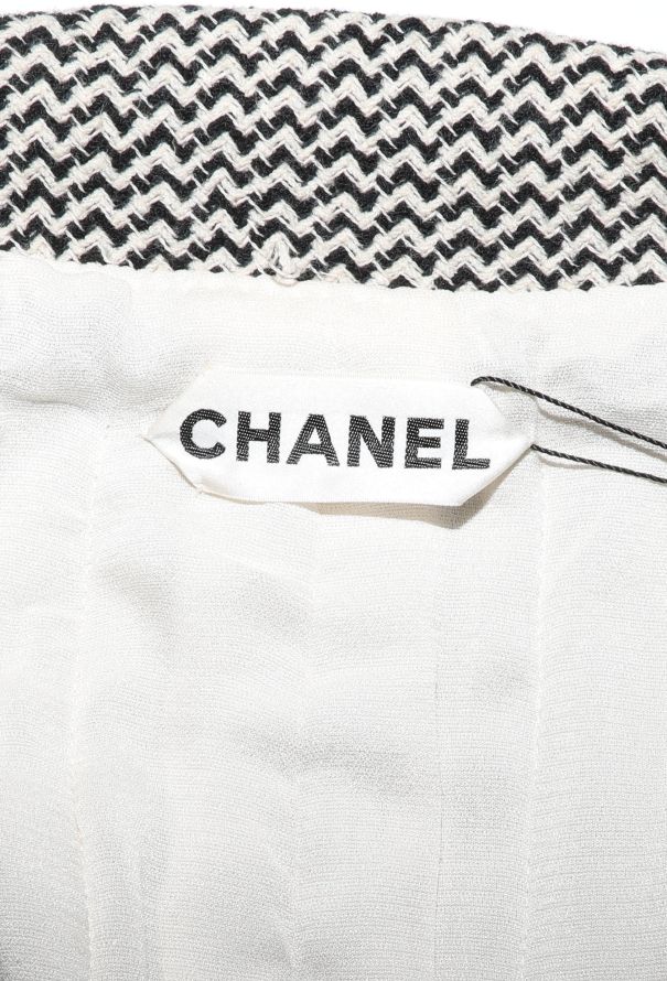 Chanel Haute Couture 2008 Chevron Tweed Jacket - 8 Chanel Haute Couture 2008 Chevron Tweed Jacket - 8