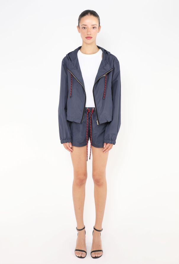 Miu Miu 2024 Hooded Logo Windbreaker - 3 Miu Miu 2024 Hooded Logo Windbreaker - 3