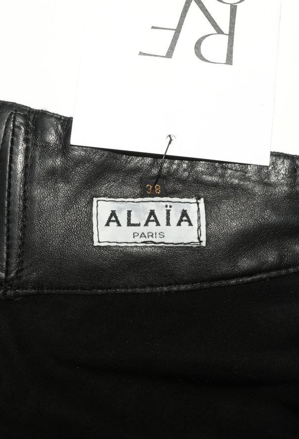 Alaïa RARE F/W 1983 Leather Wrap Skirt - 6 Alaïa RARE F/W 1983 Leather Wrap Skirt - 6