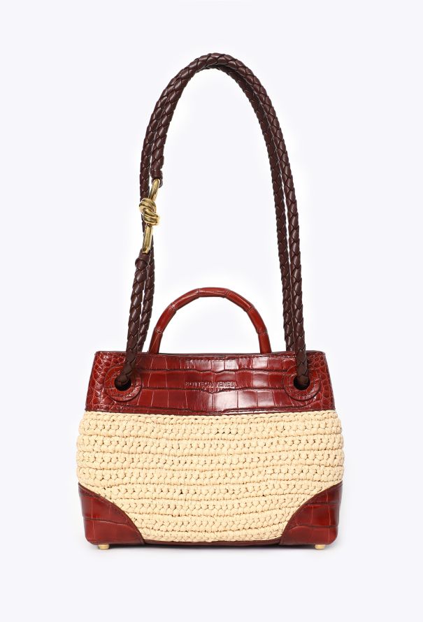 Bottega Veneta Mini Alligator & Raffia Andiamo Bag, 2026 - 8