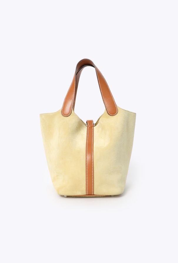 Hermès Rare Bicolor Veau Doblis & Box Picotin 18 - 6