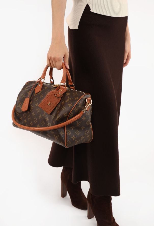 Louis Vuitton Monogram Boho Speedy Soft 30 Ostrich, S/S 2025 - 3