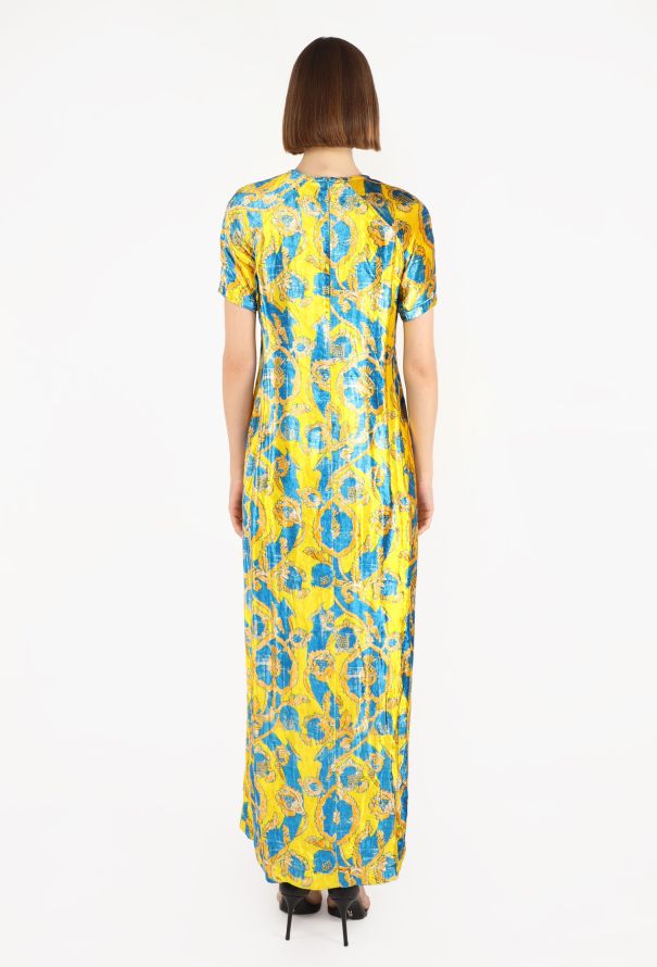 Dries Van Noten Ottoman Printed Velvet Dress, 1997 - 6