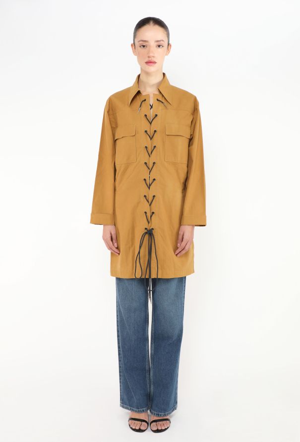 Saint Laurent 1990 Lace-Up Saharan Tunic - 2