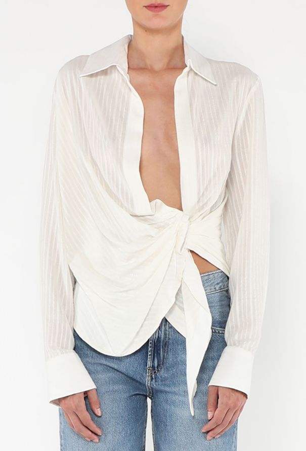 Jacquemus 2019 La Riviera Asymmetrical Shirt - 1