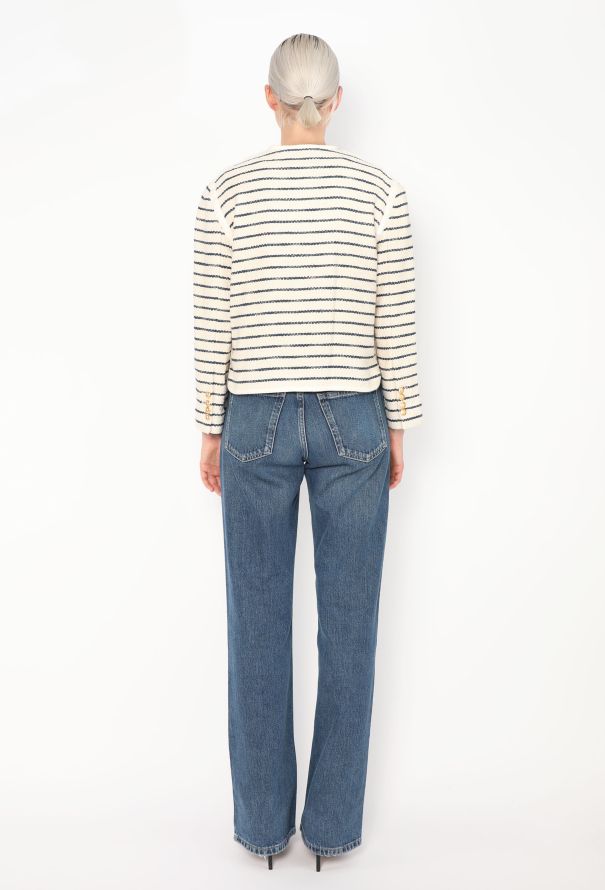 Céline 2023 Tweed Marinière Jacket - 5 Céline 2023 Tweed Marinière Jacket - 5