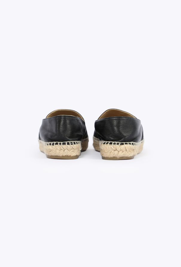 Chanel Leather 'CC' Espadrille Flats - 4