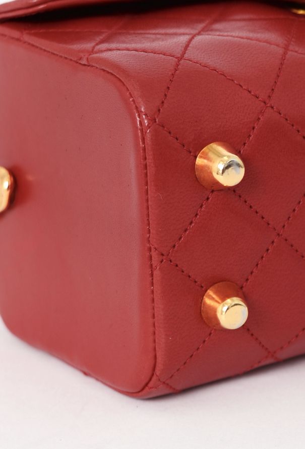 Chanel '80s Red Mini Top Handle Bag - 9
