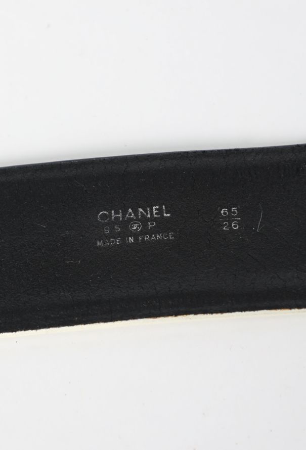 Chanel ICONIC S/S 1995 Bicolor Belt - 6