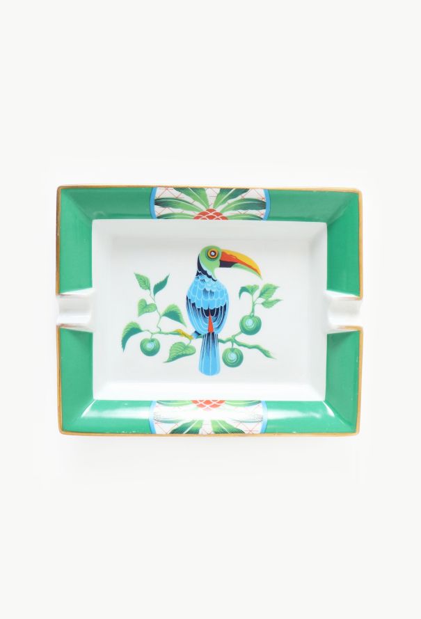 Hermès Vintage Porcelain Toucan Ashtray - 1