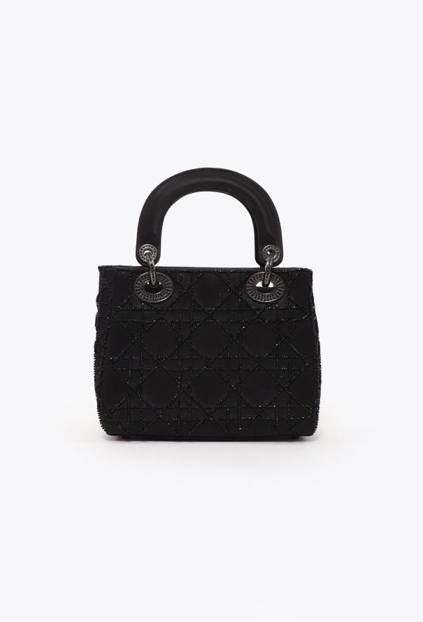 Dior '90s Mini Lady Dior  Satin Cannage Bag - 5