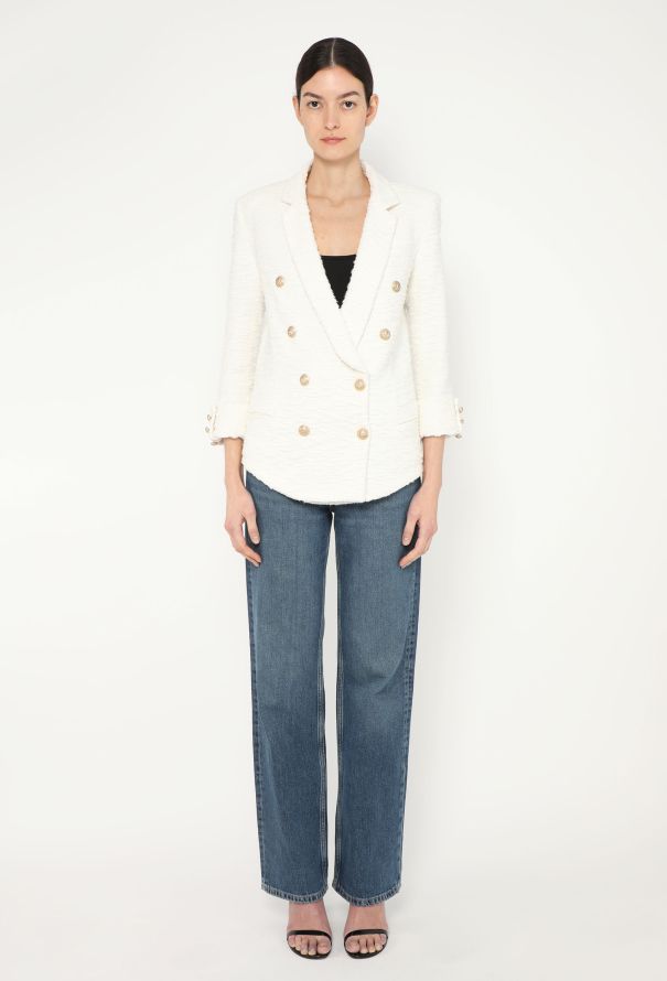 Balmain Embossed Bouclé Blazer - 2