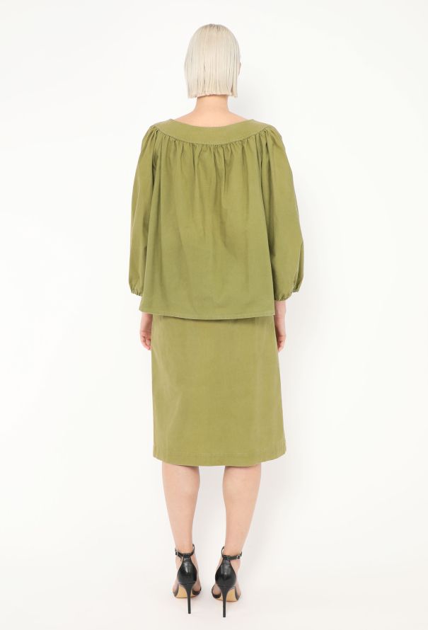 Saint Laurent Late '70s Belted Peasant Ensemble - 6 Saint Laurent Late '70s Belted Peasant Ensemble - 6