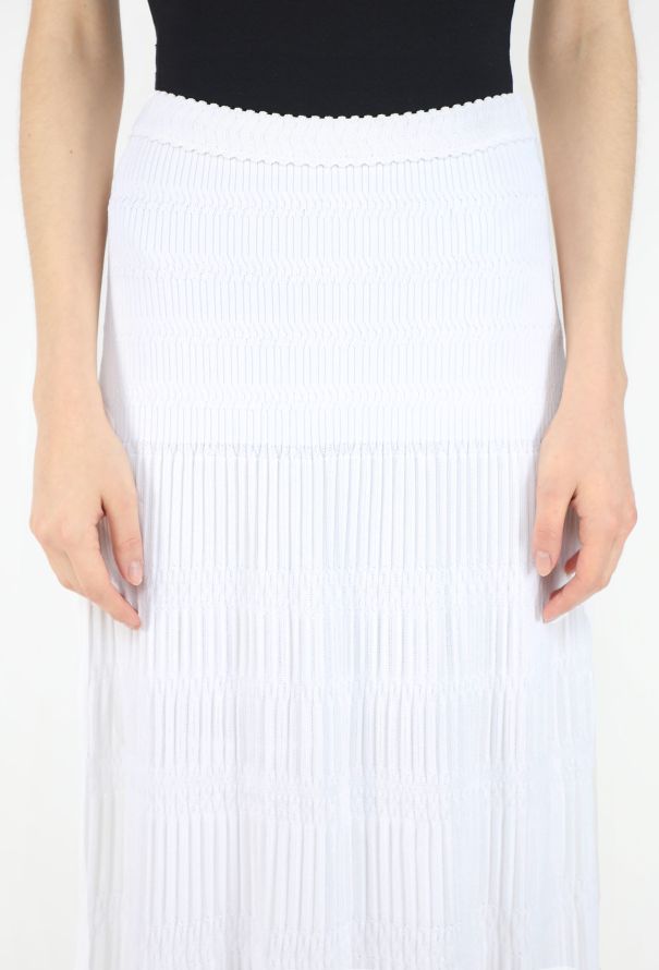 Alaïa S/S 2012 Ribbed Knit Maxi Skirt - 4