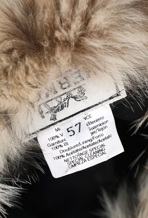 Hermès Badger Fur Aviator Cap - 7