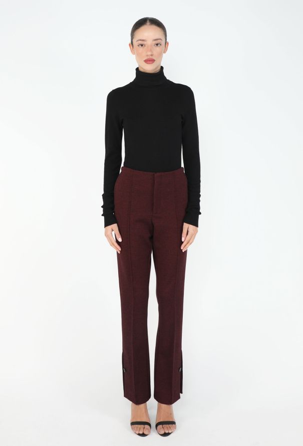 Céline 2016 Jersey Bootcut Slit Trousers - 2
