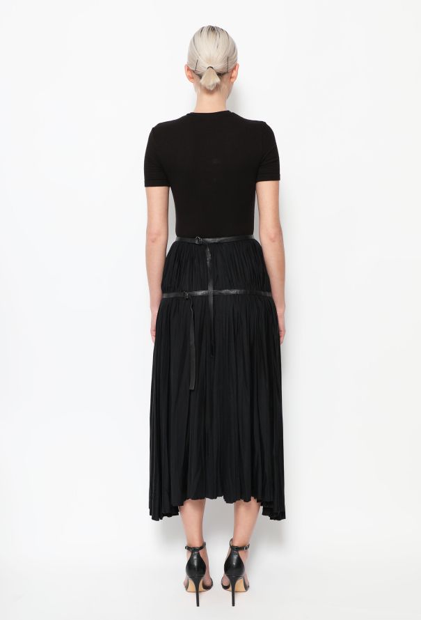 F/W 2002 Silk Pleated Skirt, Authentic & Vintage