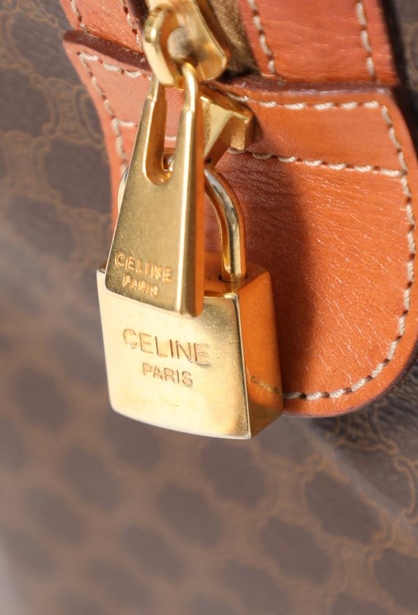 【CELINE】★Vintage★MACADAM TRAVEL BAG トラベルバッグ Céline Céline vintage travel bag in Macadam Triomphe canvas