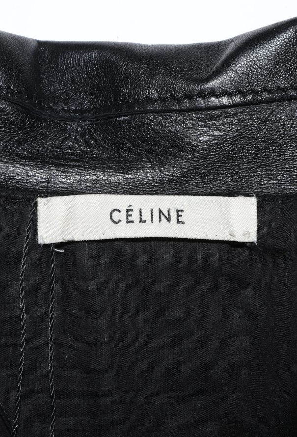 Céline Pre-Fall 2012 Leather Trim Coat - 7
