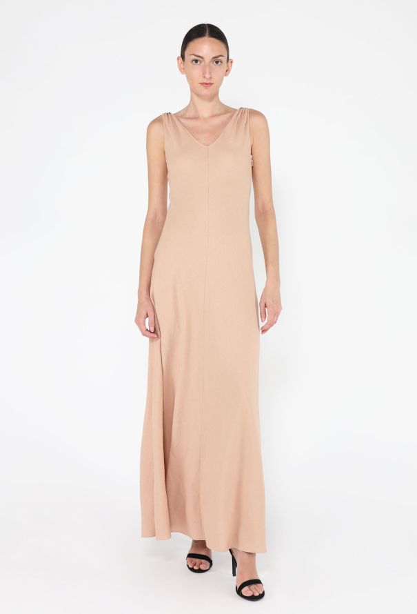 Loro Piana Callie Linen Bias-Cut Dress, 2022 - 1