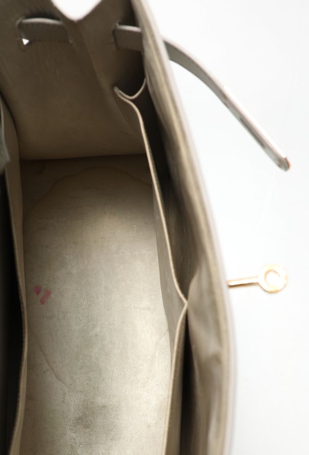 Hermès Rare '60s Light Grey Box Kelly Sellier 32 - 13