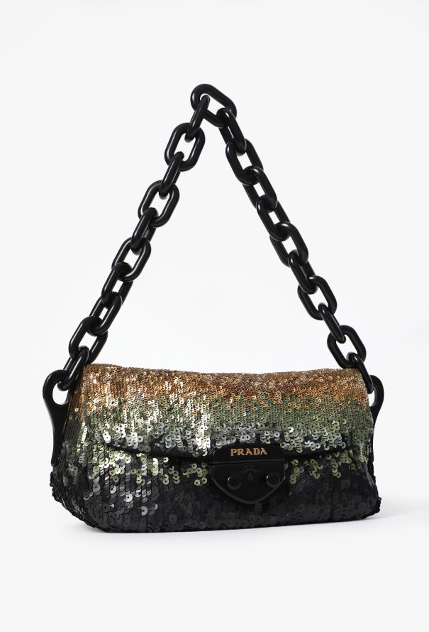 Prada Small Sequin Dégradé Shoulder Bag - 2