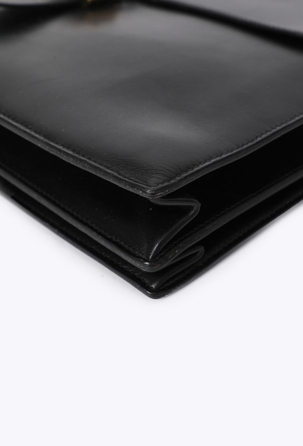 Hermès Vintage Black Box Quirus Briefcase - 7