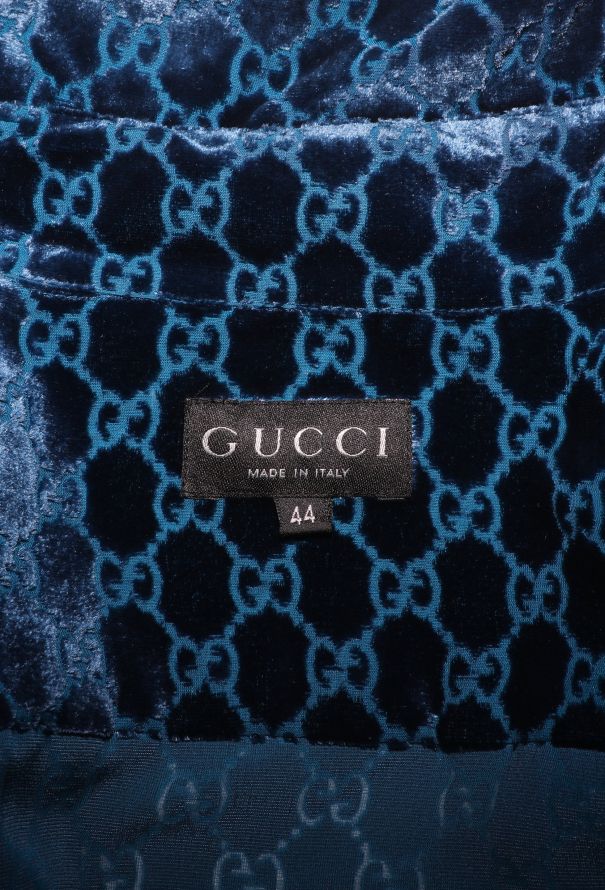 Gucci F/W 1997 Velvet Monogram Shirt - 7