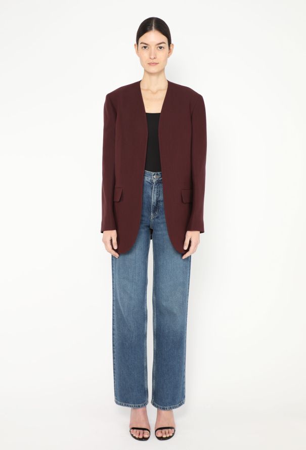 The Row F/W 2022 Fie Collarless Blazer - 4 The Row F/W 2022 Fie Collarless Blazer - 4