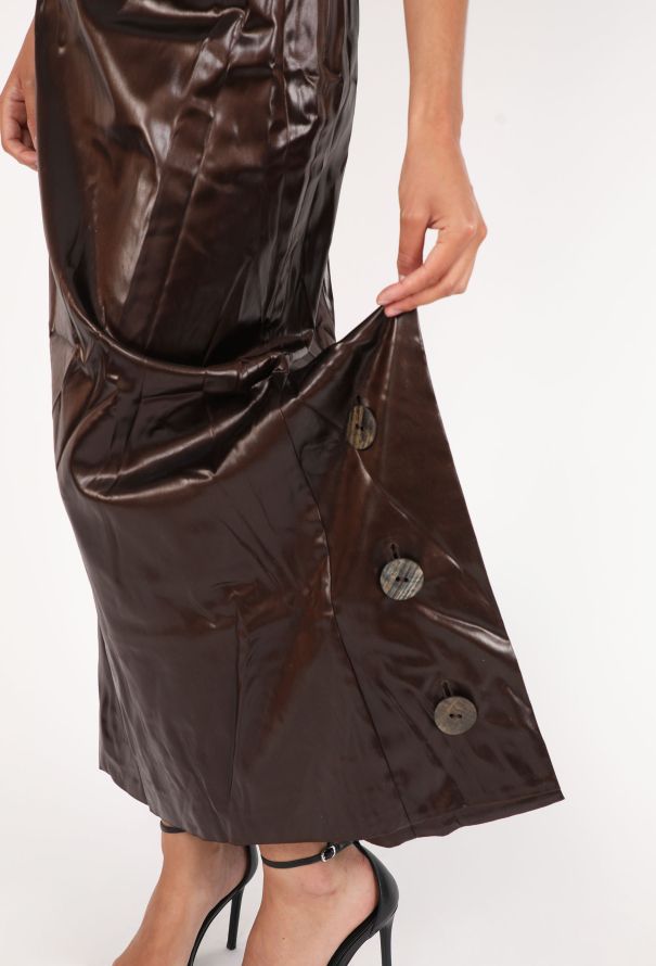 John Galliano Asymmetrical Satin Skirt, 2001 - 4