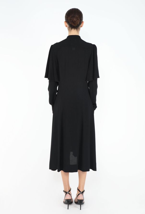 Ossie Clark '70s Angel-Sleeve Crêpe Dress - 4