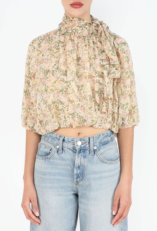 Céline Printed Chiffon Blouse, 2020 - 1