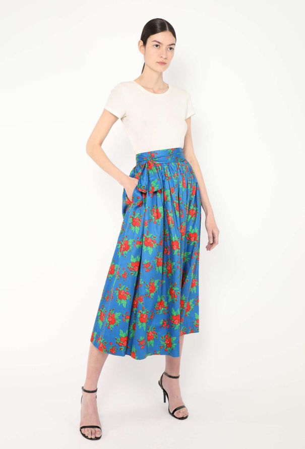 Saint Laurent S/S 1977 Floral Peasant Skirt - 4