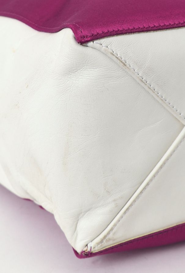 Céline Resort 2012 Fuchsia & White Vertical Tote Bag - 8