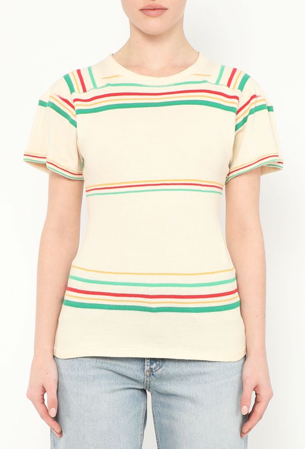 Balenciaga Rare S/S 2003 Striped Fencing Top - 1
