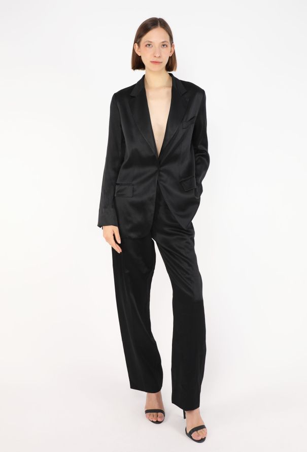 Saint Laurent Vintage Charmeuse Smoking Suit - 6
