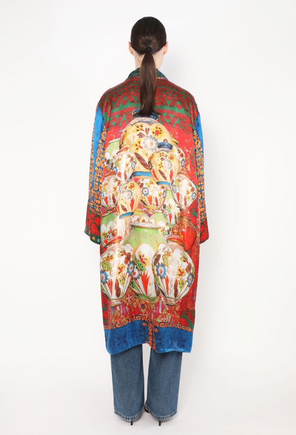 World Treasures Bokja 2023 Reversible floral Silk Kaftan - 6