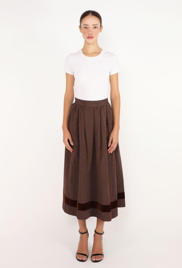 Saint Laurent Russian Moire Skirt, F/W 1977 - 3