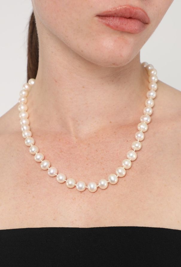 Vintage Fine Jewelry 18k Yellow Gold & Cultured Pearl Choker Necklace - 4 Vintage Fine Jewelry 18k Yellow Gold & Cultured Pearl Choker Necklace - 4