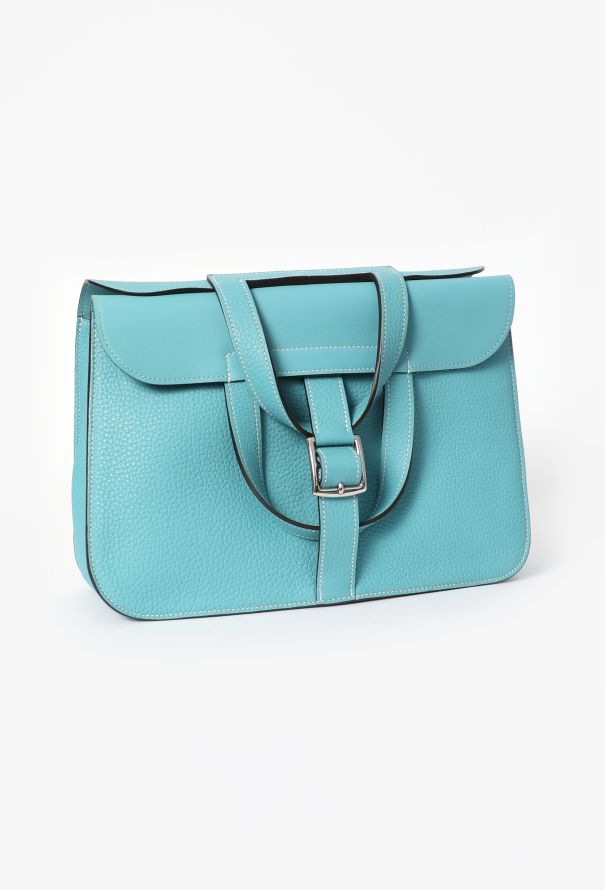 Hermès Bleu Jean Taurillon Clémence Halzan 31 - 4