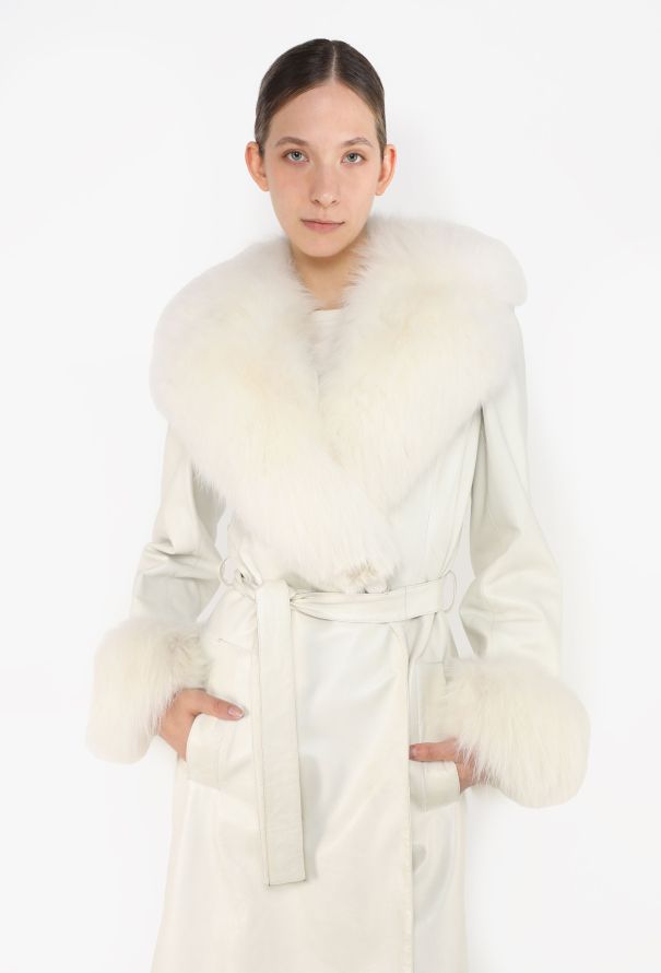 Jean Pecarel Fox Fur Leather Coat - 4