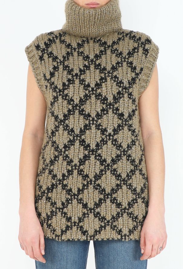 Chanel CAMPAIGN F/W 2015 Mohair Turtleneck Vest - 1