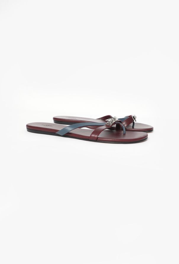 Hermès Calfskin Corfou Sandals - 3 Hermès Calfskin Corfou Sandals - 3