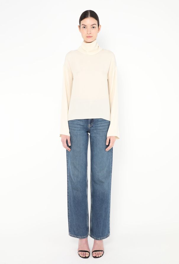 Chanel Cowl-Neck Silk Blouse - 4