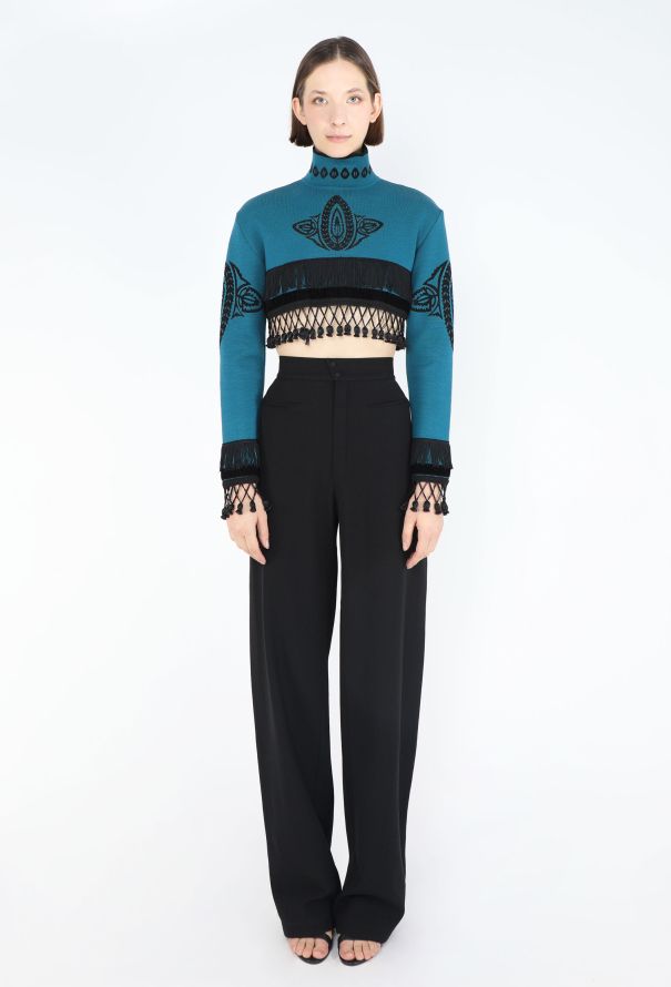 Jean Paul Gaultier Fall 1985 Cropped Intarsia Top - 3